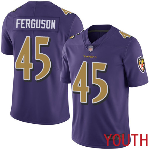 Baltimore Ravens Limited Purple Youth Jaylon Ferguson Jersey NFL Football #45 Rush Vapor Untouchable